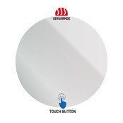 Ronde spiegel Omega Ø 100 cm met Led-Verlichting touch bediening