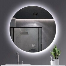 Ronde spiegel Omega Ø 100 cm anti-condens met Led-Verlichting + Spiegelverwarming