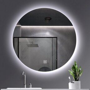 Ronde spiegel Omega Ø 100 cm met Led-Verlichting touch bediening