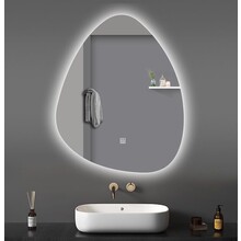 Spiegel UOVO Ovaal 100x60cm Anti-condens Dimbaar Led-verlichting Touch bediening  met spiegelverwarming