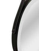 Spiegel Cintura 60cm Rond Zwart met band - Led verlichting  dimbaar met touchbediening