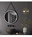 ALONI Spiegel Cintura 80cm Rond Zwart met band - Led verlichting  dimbaar met touchbediening