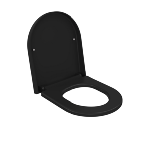 Bocchi Venezia - Jet flush Wrap Over Toiletbril Mat Zwart Softclose  WC - bril  Quick relase toilet zitting