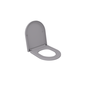 Bocchi Venezia - Jet flush Wrap Over Toiletbril Mat Grijs Softclose  WC - bril  Quick relase toilet zitting