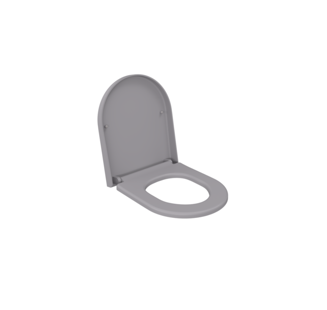 Bocchi Venezia - Jet flush Wrap Over Toiletbril Mat Grijs Softclose  WC - bril  Quick relase toilet zitting