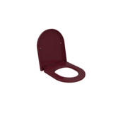 Bocchi Venezia - Jet flush Wrap Over Toiletbril Mat Bordeaux Rood Softclose WC - bril Quick relase toilet zitting