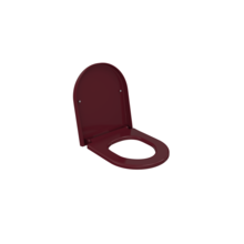 Bocchi Venezia - Jet flush Wrap Over Toiletbril Mat Bordeaux Rood Softclose WC - bril Quick relase toilet zitting