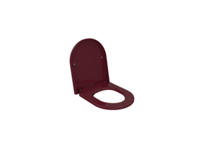 Bocchi Venezia - Jet flush Wrap Over Toiletbril Mat Bordeaux Rood Softclose WC - bril Quick relase toilet zitting