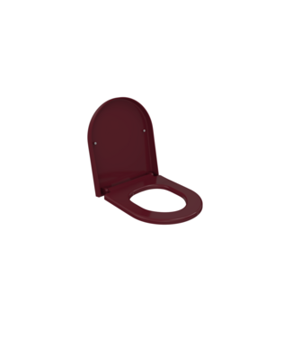 BOCCHI Bocchi Venezia - Jet flush Wrap Over Toiletbril Mat Bordeaux Rood Softclose WC - bril Quick relase toilet zitting