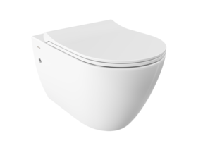 Hangtoilet Venezia Randloos Wit 57x36x35 excl. Toiletbril