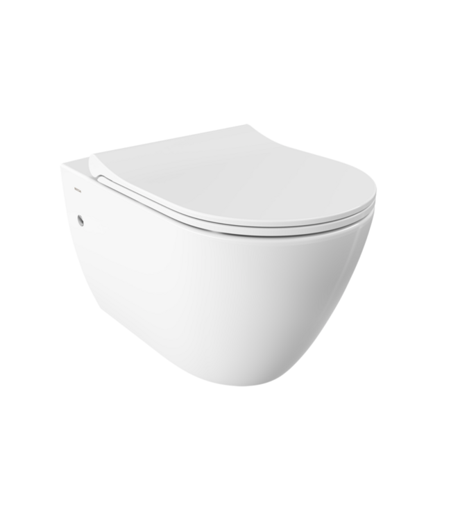 Hangtoilet Venezia Randloos Wit 57x36x35 excl. Toiletbril