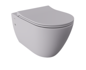Hangtoilet Venezia Randloos Mat Grijs 57x36x35cm