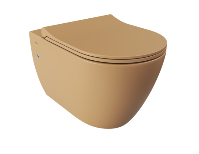 Hangtoilet Venezia Randloos Mat Kashmir 57x36x35cm excl. Toiletbril