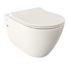 Hangtoilet Venezia Randloos Biscuit 57x36x35cm excl. Toiletbril