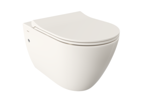 Hangtoilet Venezia Randloos Biscuit 57x36x35cm excl. Toiletbril