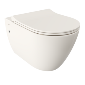 Hangtoilet Venezia Randloos Biscuit 57x36x35cm excl. Toiletbril