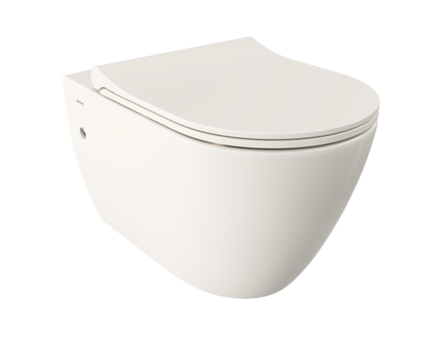 Hangtoilet Venezia Randloos Biscuit 57x36x35cm excl. Toiletbril