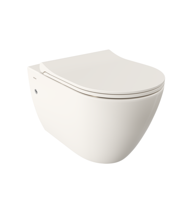 Hangtoilet Venezia Randloos Biscuit 57x36x35cm excl. Toiletbril