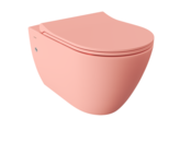 Hangtoilet Venezia Randloos Mat Zalm 57x36x35cm excl. Toiletbril