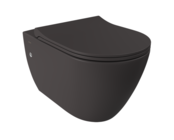 Hangtoilet Venezia Randloos Mat Antraciet 57x36x35cm excl. Toiletbril