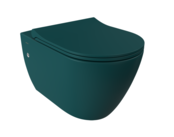 Hangtoilet Venezia Randloos Mat Blauw 57x36x35cm excl. Toiletbril