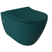 Hangtoilet Venezia Randloos Mat Blauw 57x36x35cm excl. Toiletbril