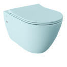 Hangtoilet Venezia Randloos Mat Ice Blue 57x36x35cm excl. Toiletbril