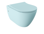 Hangtoilet Venezia Randloos Mat Ice Blue 57x36x35cm excl. Toiletbril