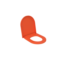 Hangtoilet Venezia Randloos Glans Oranje 57x36x35cm excl. Toiletbril