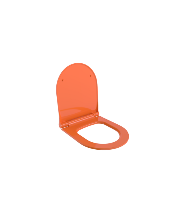 Hangtoilet Venezia Randloos Glans Oranje 57x36x35cm excl. Toiletbril