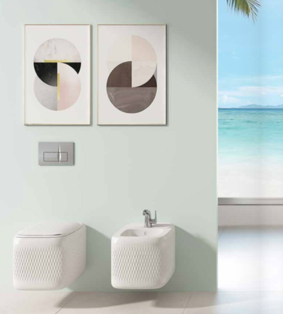 Bocchi Randloos Hangtoilet Design New Age Wit 54x36x33cm