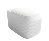 Bocchi Randloos Hangtoilet Design New Age Mat Wit 54x36x33cm