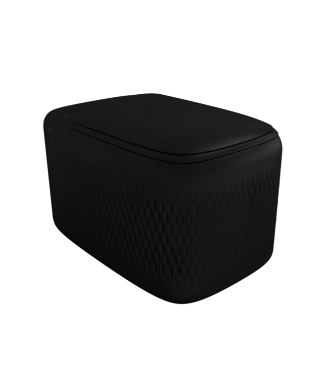 Bocchi Randloos Hangtoilet Design New Age Mat Zwart 54x36x33cm