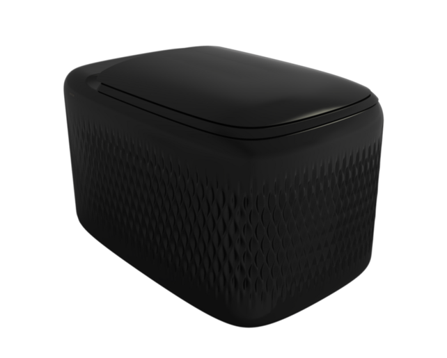 Bocchi Randloos Hangtoilet Design New Age Glans Zwart 54x36x33cm