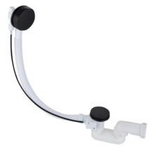 Badafvoer - overloopcombinatie Effeze Mat Zwart 52cm  met clickwaste