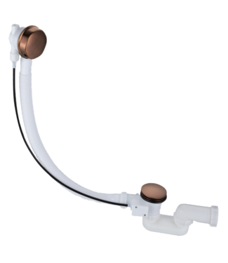 SANI-SUPPLY Badafvoer - overloopcombinatie Effeze Brons 52cm met clickwaste