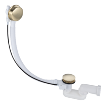 Badafvoer - overloopcombinatie Effeze Goud Geborsteld 52cm met clickwaste