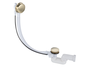 Badafvoer - overloopcombinatie Effeze Goud Geborsteld 52cm met clickwaste