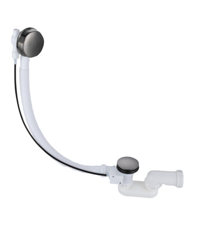 Badafvoer - overloopcombinatie Effeze Goud Geborsteld 52cm met clickwaste