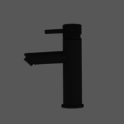 Opbouw Wastafelkraan Laag Ribbed Chroom mengkraan