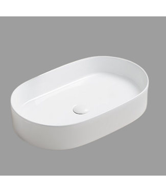 SANI-SUPPLY Waskom ovaal Opus Wit 60x38x12 cm met extra dunne rand