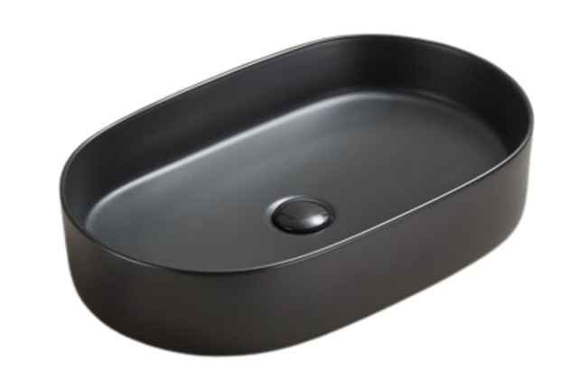 Waskom ovaal Opus Mat Wit 60x38x12 cm met extra dunne rand Waskom ovaal Opus Mat Wit 60x38x12 cm met extra dunne rand