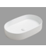 SANI-SUPPLY Waskom ovaal Opus Mat Wit 60x38x12 cm met extra dunne rand