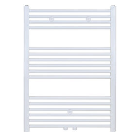 Belrad Handdoek Radiator Wit 100x60cm 496 Watt Midden Aansluiting