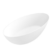 Vrijstaand Bad Ovaal 170x80x58cm Malmö Mat Wit Acryl met overloop en afvoer