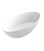 FABRIECIO Vrijstaand Bad Ovaal 170x80x58cm Malmö Mat Wit Acryl met overloop en afvoer