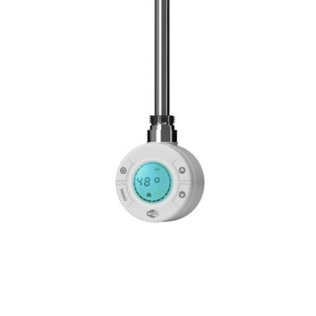 Elektrische Handdoekradiator Wit 120x50cm 500 Watt met Wifi - Digitaal scherm temperatuur programmeerbaar