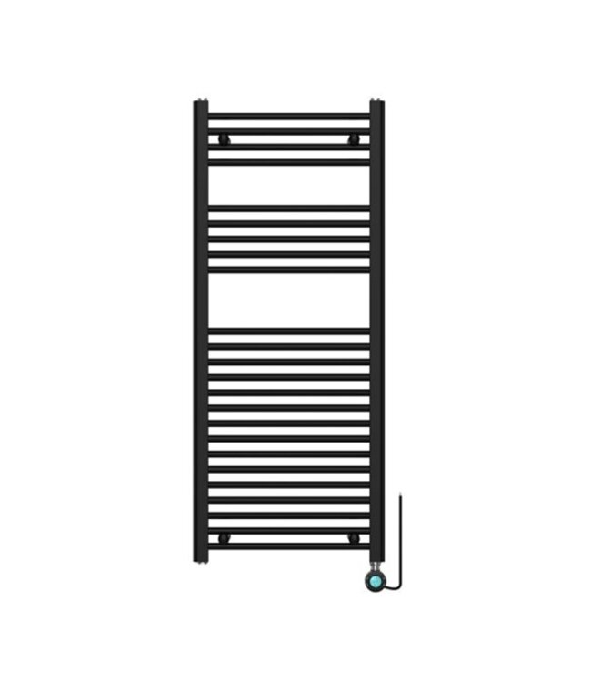 Elektrische Handdoekradiator Wit 120x50cm 500 Watt met Wifi - Digitaal scherm temperatuur programmeerbaar