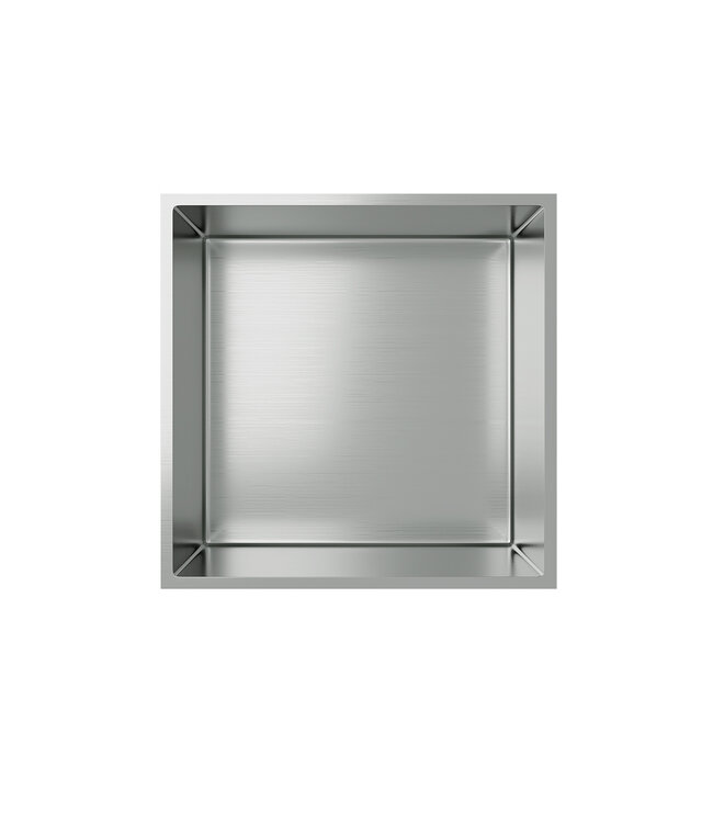 Nisjes badkamer Gun Metal 30x30x10cm Inbouwnis Douche