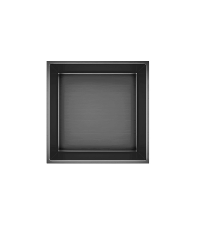 Nisjes badkamer Gun Metal 30x30x10cm Inbouwnis Douche